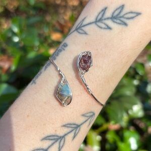 Garnet and Opal bangle